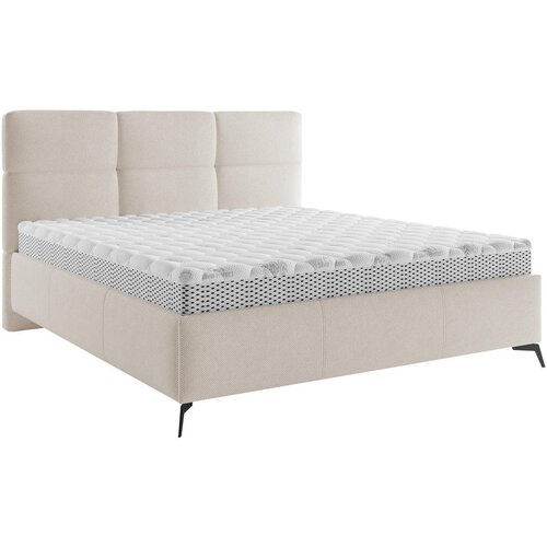 CARRYHOME OBLAZINJENA POSTELJA 140 cm x 200 cm , tekstil bež Slike
