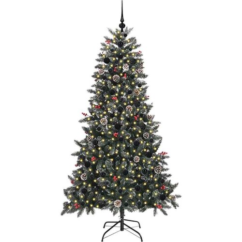 VidaXL Umjetno božićno drvce s stalakom Zelena 99 x 99 x 180 cm Slike