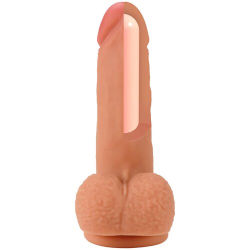 Inferno realističen dildo iz tekočega silikona 18 cm (R20701) Slike