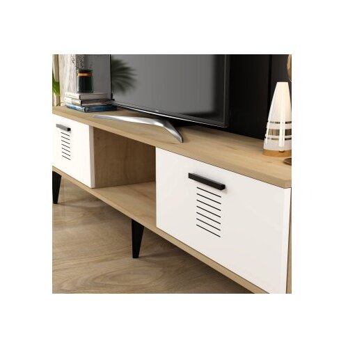 Hanah home tv polica asimo sapphire oak white Cene