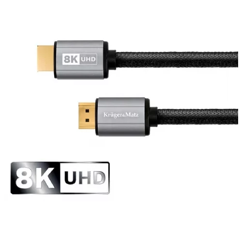 Kruger matz HDMI-kabel Kruger&Matz, M + M, 8K UHD, 2.1, 1,8 m