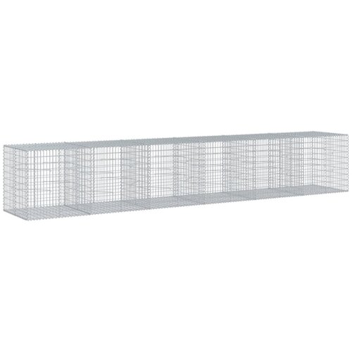  Gabionska ko&amp;scaron;ara s poklopcem 600x100x100 cm pocinčano željezo Slike