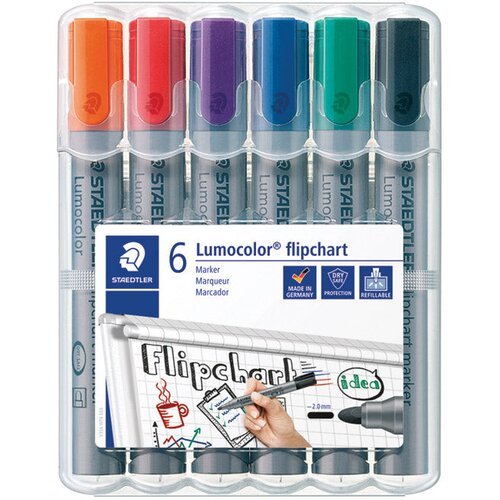 Marker flipchart 2mm pk6 lumocolor staedtler 356 wp6 sortirano Cene