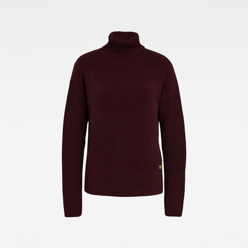 G-star Sweater - Addir roll loose knit wmn l\s burgundy Slike