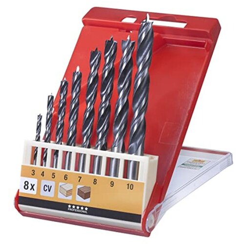 KWB SET SVRDLA ZA DRVO 2 SPIRALE 3-10MM 8/1 Slike