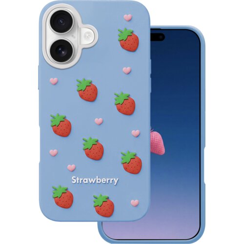 Onasi Jagoda silikonski ovitek za iPhone 17 - moder Cene