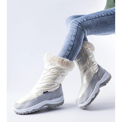 Gemre Pearl-gray insulated snow boots Tronzano Cene