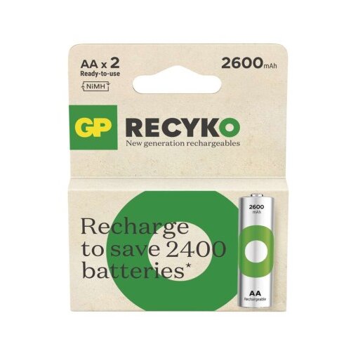  Polnilna baterija GP ReCyko 2600 mAh HR6 (AA) 2kos 2/1 Cene