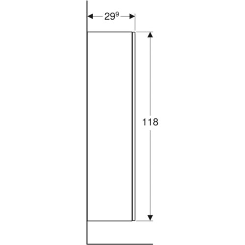 Geberit Ormarić Smyle Square 36x118x29,9 500.361.00.1 Slike