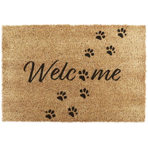 Artsy Doormats Predpražnik iz kokosovih vlaken 60x90 cm Welcome Paws &ndash; Cene