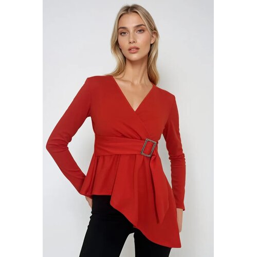 Trend Alacati Stili ženska bluza dugih rukava Alc-X12967, crvena Cene