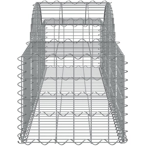  Lučne gabionske ko&amp;scaron;are 5 kom 200x50x40/60 cm pocinčano željezo Slike