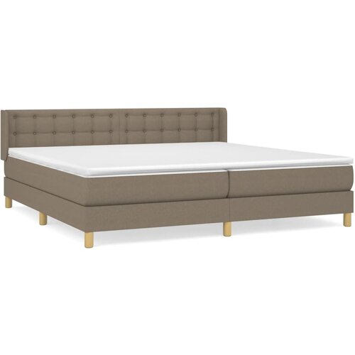 Maison Chic Box spring postelja - Vzmetna postelja z vzmetnico taupe 160x200 cm blago SL14754, (21883904) Cene