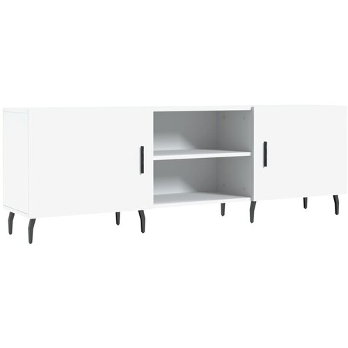 Maison Chic TV omarica - TV stojalo - Televizijska omarica bela 150x30x50 cm inženirski les, (21699315) Slike