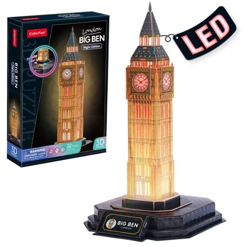 Cubic Fun Slagalica Big Ben Night Edition L537H, 28 Dela Cijene