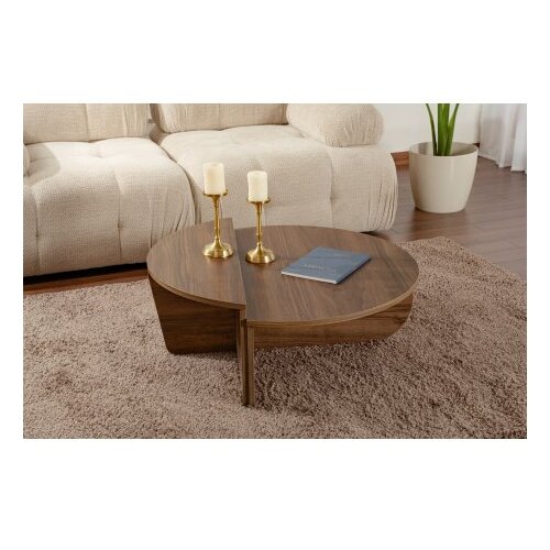 Hanah home Nordure Club set stolova Orion, 90x60x30, 85x30x35cm, 2 dijela, Smeđa Slike