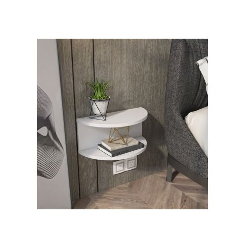 Hanah home Noćni ormarić Bella, 45x19,6x23,8 cm, Bijela Slike