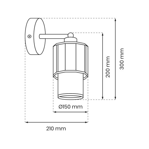  Zidna lampa BLANCO 1xE27/60W/230V bela Slike