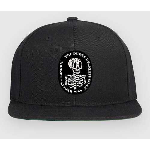 The Dudes Reckless Structured 6 Panel Kapa s &amp;scaron;iltom black Slike