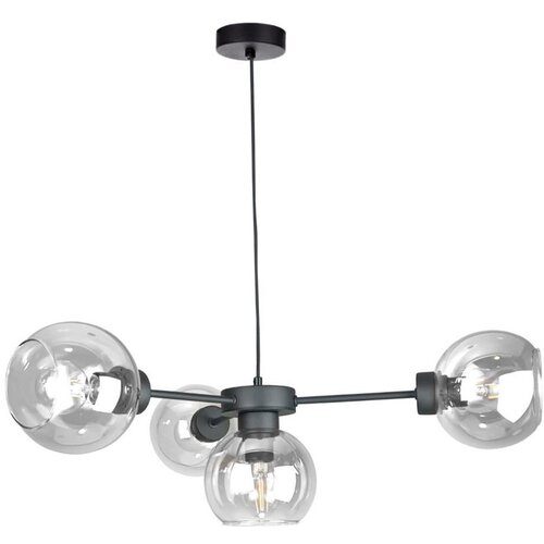  Luster na sajli KALIOPE 4xE27/60W/230V crna/prozirna Cene