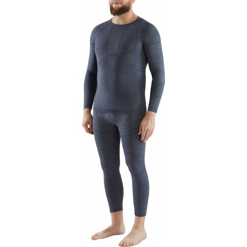 Viking Lan Pro Merino Set Base Layer Dark Grey M Termo spodnje perilo Slike