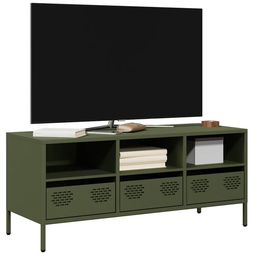 vidaXL TV ormarić maslinastozeleni 101,5 x 39 x 43,5 cm čelični Cijene