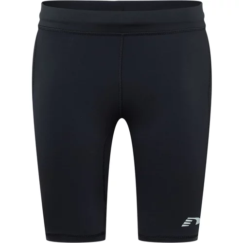 New Line Športne hlače svetlo siva / črna