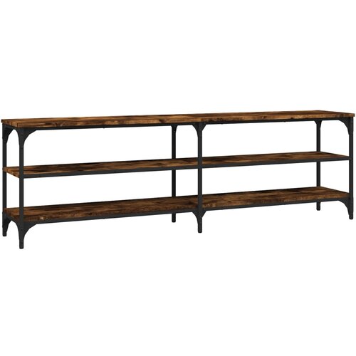 Maison Chic TV omarica - TV stojalo - Televizijska omarica dimljeni hrast 160x30x50 cm inženirski les, (21699294) Cene