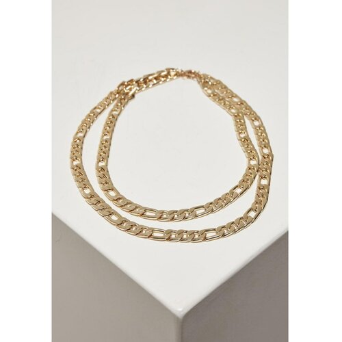 Urban Classics figaro layering necklace gold one size Slike