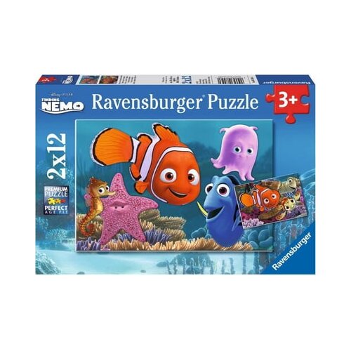 Ravensburger Puzzle - Nemo Little Runaways, 2 x 12 delov Cene