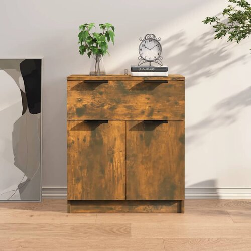 The Living Store Komoda dimljeni hrast 60x30x70 cm konstruiran les - Komoda, (21662706) Cene