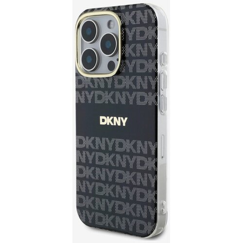 Dkny Repeat Pattern Tonal Stripe Magsafe iPhone 16 Pro Black Ovitek za telefon Vijolična Slike