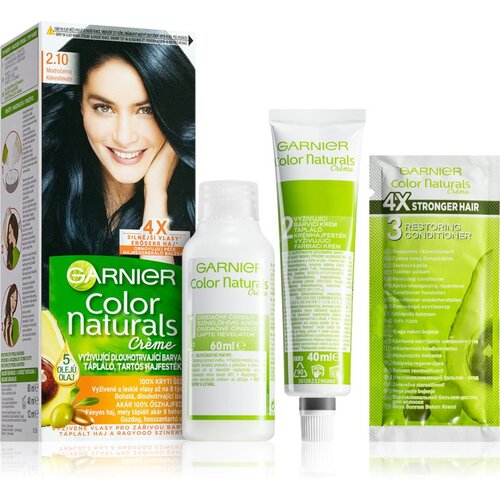 Garnier color Naturals Créme trajna in sijoča barva za lase 40 ml odtenek 2,10 Blueberry Black Cene