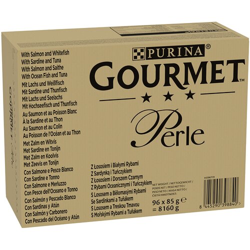 JUMBO pakiranje Gourmet Perle 96 x 85 g - Ribji izbor v omaki Cijene