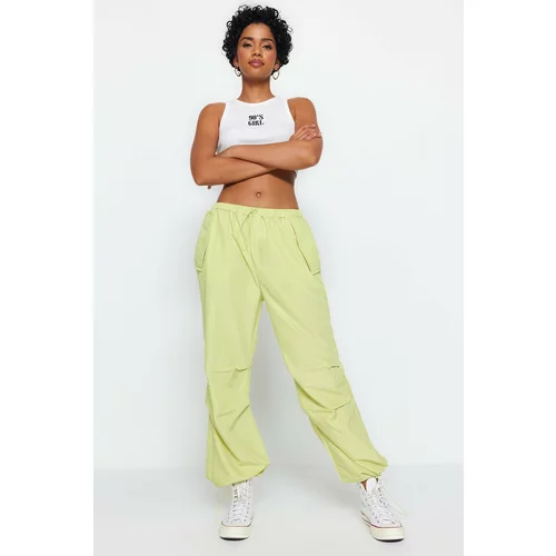 Trendyol Lime Parachute Woven Trousers