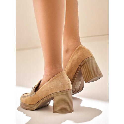 Resti Women's loafers with a block heel Qeroy Cene