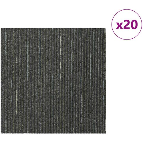  Tepih pločica Prugasta svijetlo zelena 50 x 50 cm 20 pcs Slike