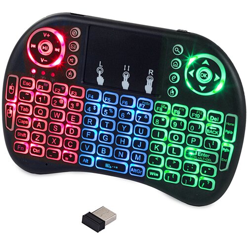  Brezžična tipkovnica led rgb osvetlitvijo Cene