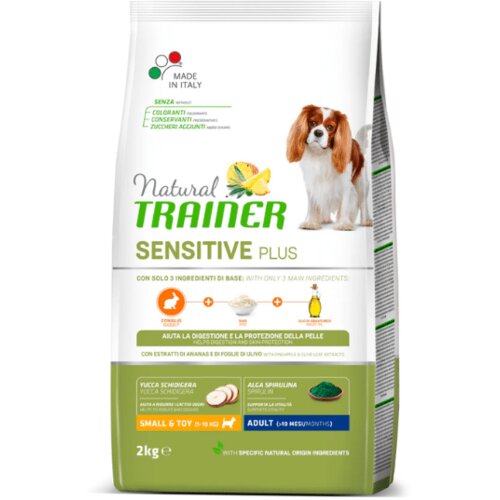 Natural trainer sensitive no gluten zečetina 2 kg Slike