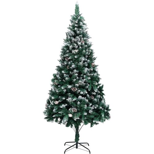  Umjetno božićno drvce Zelena 210 cm PVC i Čelik i Plastika Slike