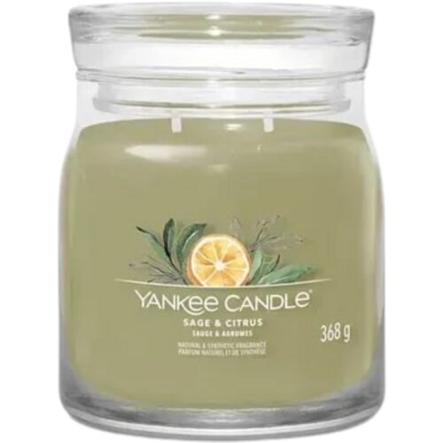 Yankee Candle Signature Jar dišeča sveča Sage & Citrus - Medium Cene
