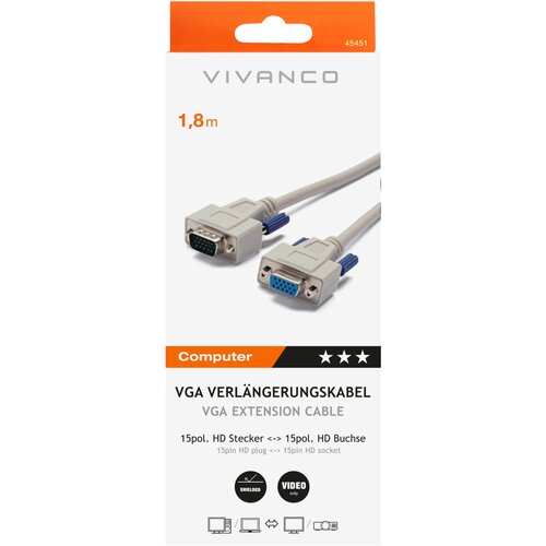 Vivanco Monitor-Anschlussverlängerung Cene