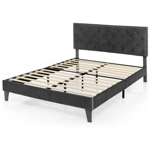  Tapaciran Krevet sa Drvenim Letvicama 200x180cm Cene