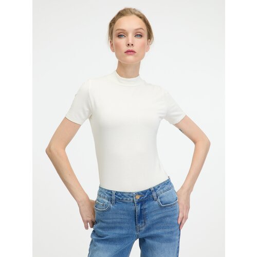Orsay White women's short-sleeved T-shirt - Women's Cene
