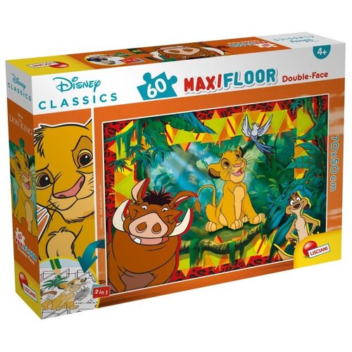 Lisciani Puzzle Maxi Lion King 2u1 složi I oboji - 60 delova Cene