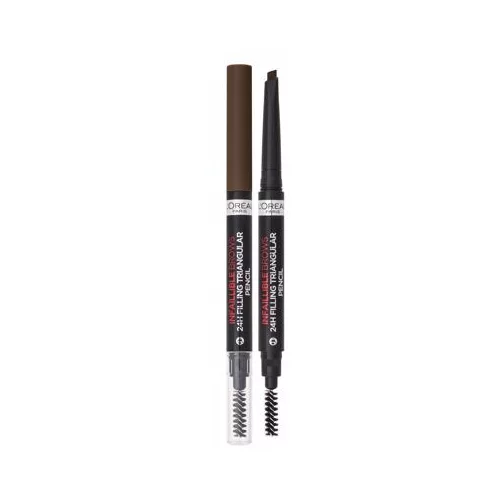 L´Oréal Paris Infaillible Brows 24H Filling Triangular Pencil vodootporna olovka za obrve 1 ml nijansa 05 Brunette za žene