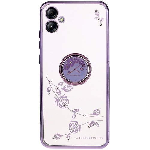 INORCO Ovitek za telefon s stojalom za Samsung Galaxy A04 4G s cvetličnim vzorcem TPU galvaniziran ovitek, (22033565) Cene