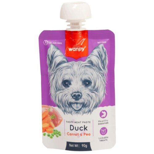 WANPY Dog Tasty Meat Paste - patka, mrkva i gra&scaron;ak 90 g Cijene