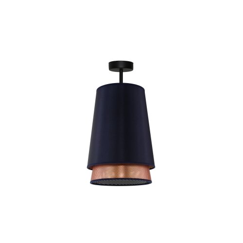  Duolla - Plafonski luster BELL SHINY 1xE27/15W/230V prečnik 25 cm plava/bakrena Slike