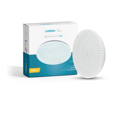 Led Plafonjera Lumera Lighting 18w 4000k Precnik 34cm Mia ( MIA ) Slike